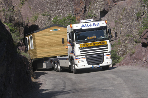 transport mobil home camion